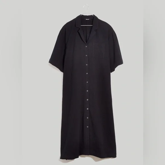 •new• MADEWELL Lightestspun Coverup Maxi Shirt Dress - Picture 3 of 12